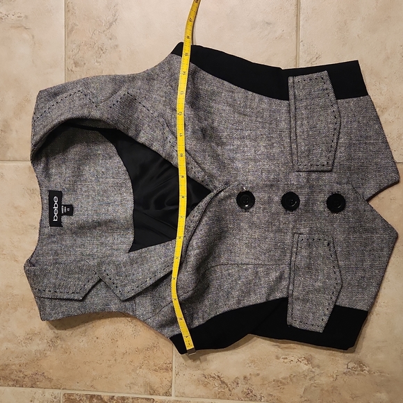 Bebe Button Up Wool Blend Suit Vest - Picture 13 of 16